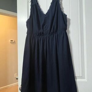 Torrid Navy Blue Mini Dress with V-Neck